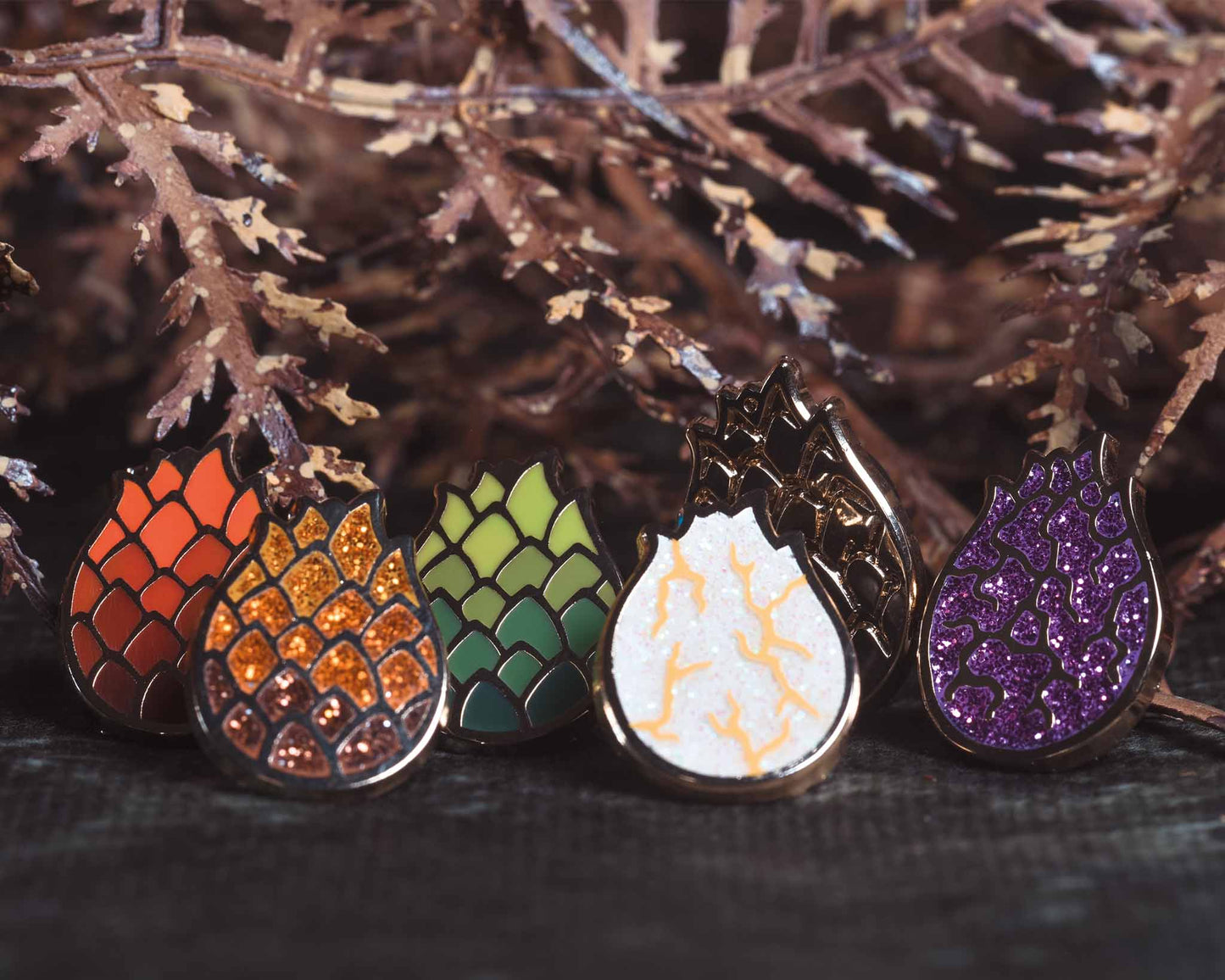 Dragon Eggs Magical Creatures - Mini Enamel Pins