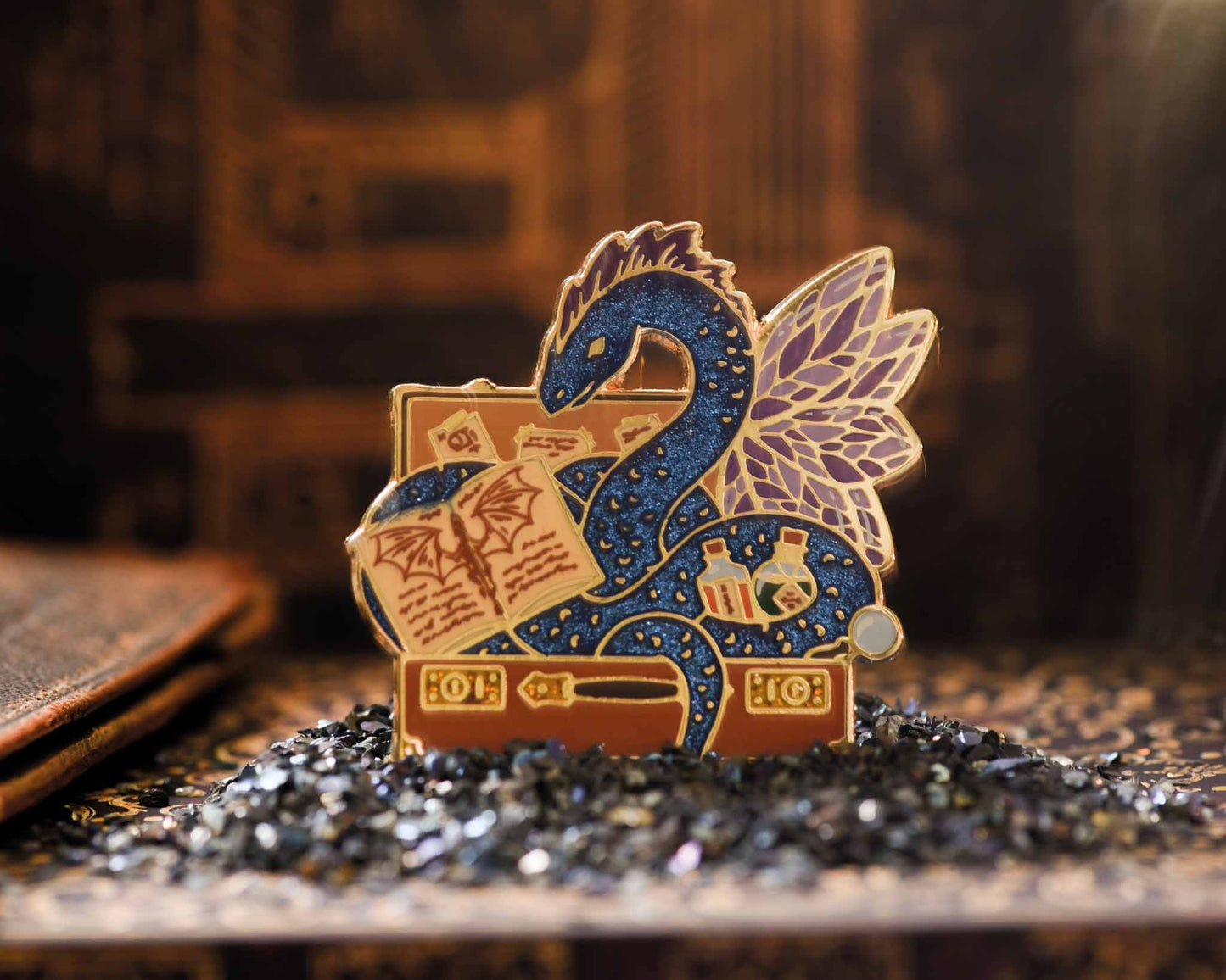 Magizoologist Suitcase - Enamel Pin