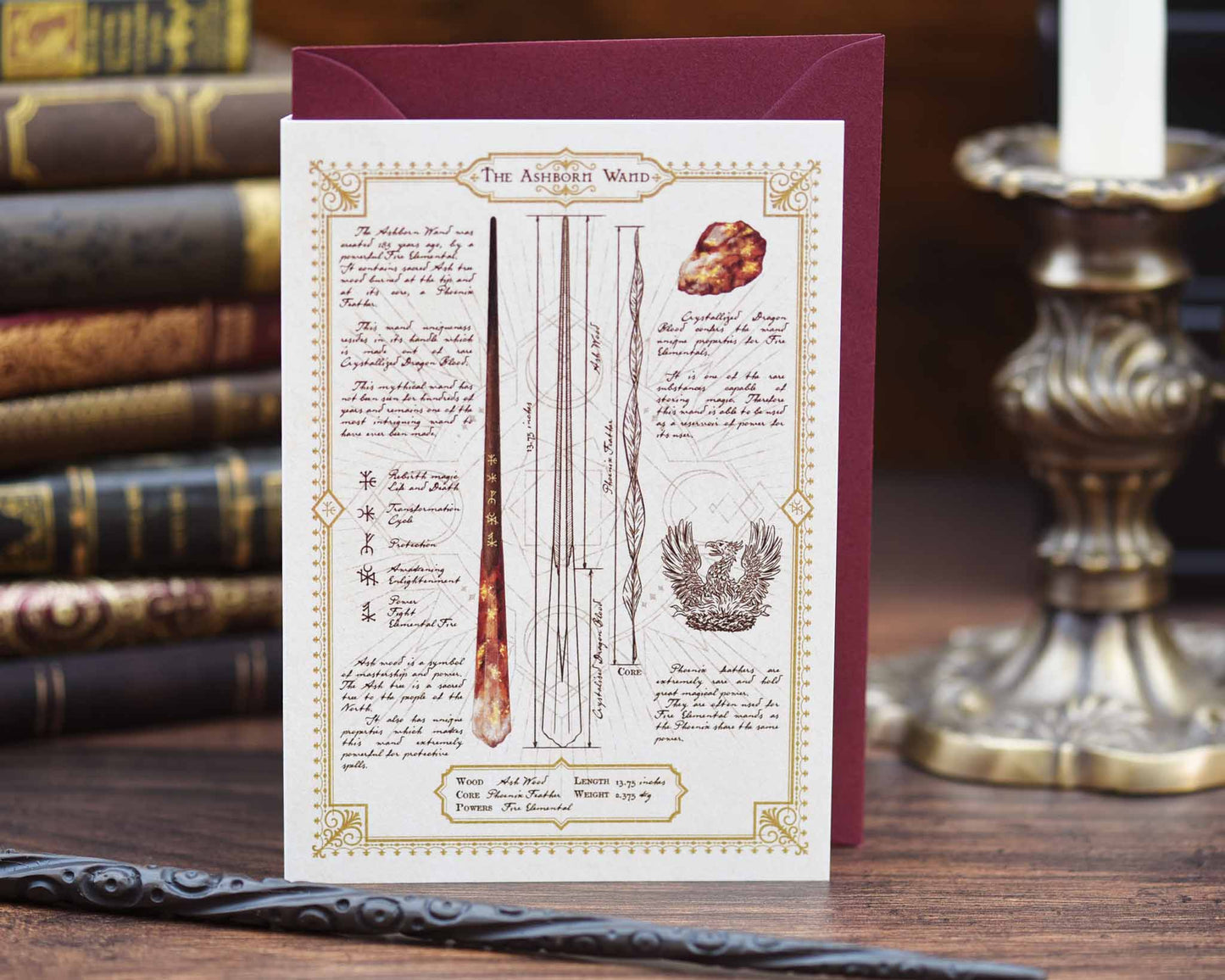 Ashborn Wand Greeting Card